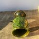 4 verres ou tasses en céramique grès émaillé vert