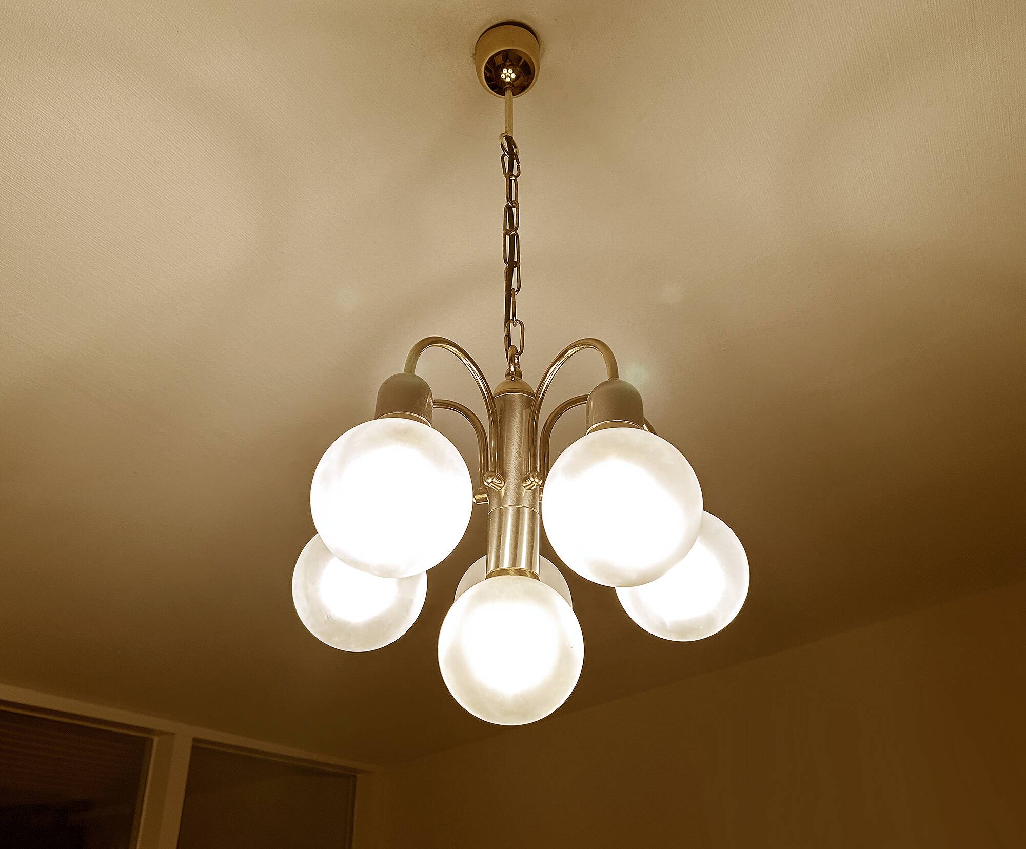 Vintage Cascade Pendant Light, 70s