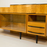 Ensemble modulaire de table, table de nuit et commode par M. Pozar, années 1960