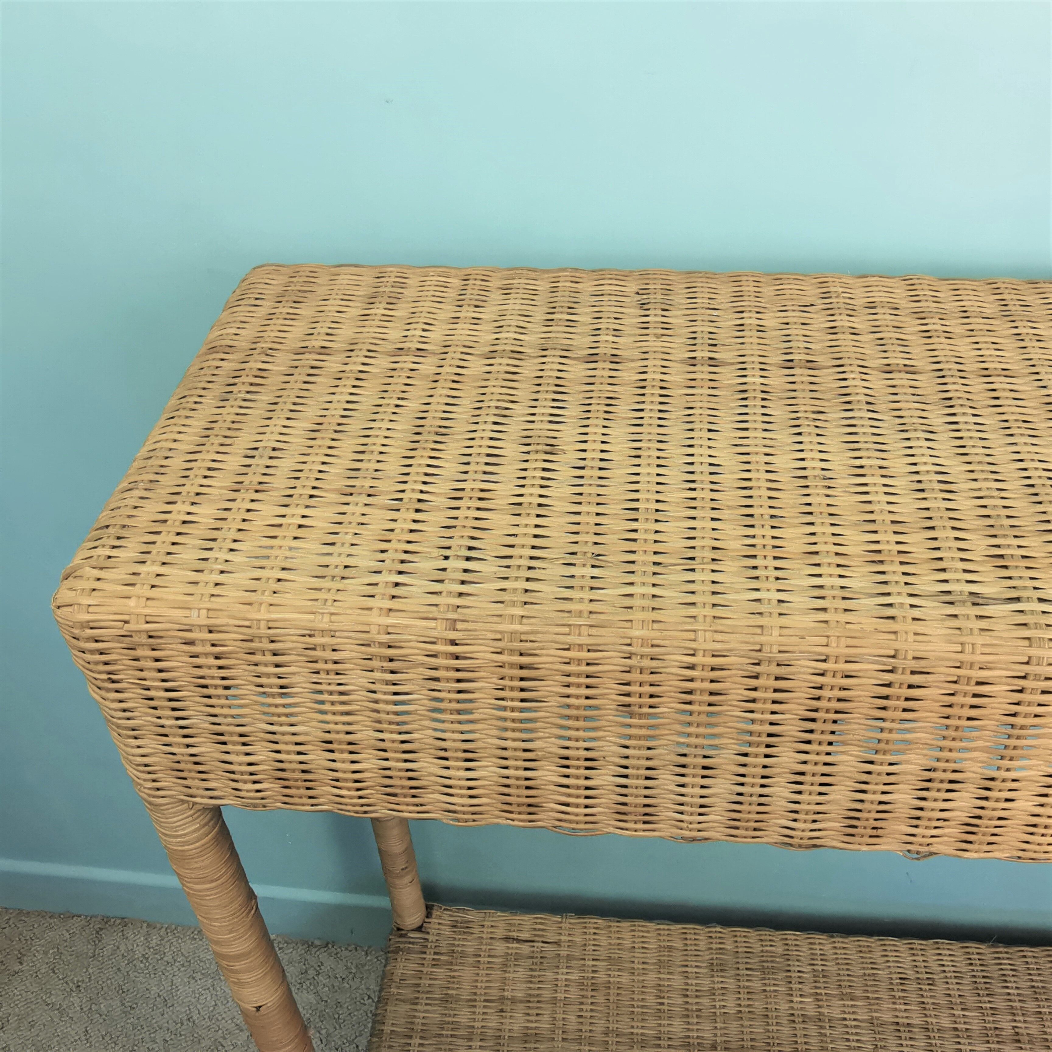 Rattan console