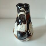 Artisanal ceramic pitcher vase