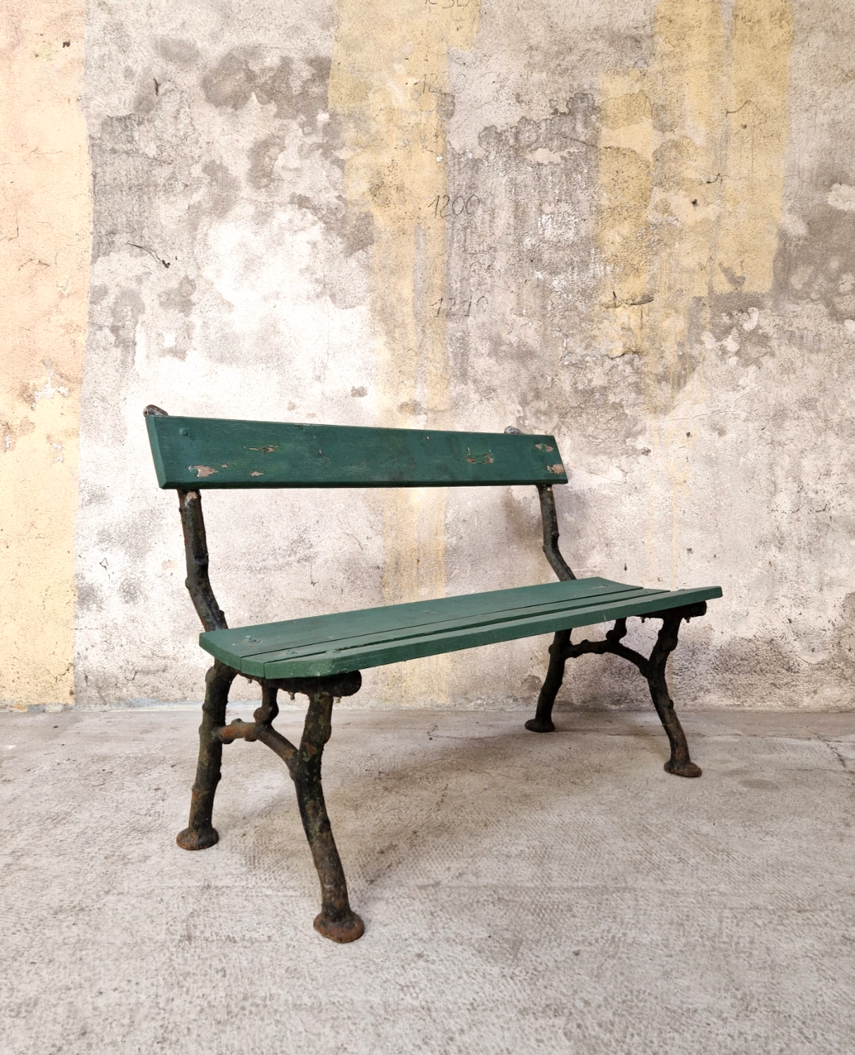 Cast iron garden bench