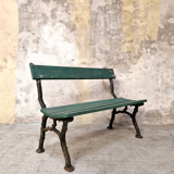 Cast iron garden bench