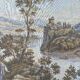 Large Gobelin-style wall tapestry, 20th century