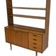 Vintage teak wall cabinet bookcase workplace Danish Design 60's