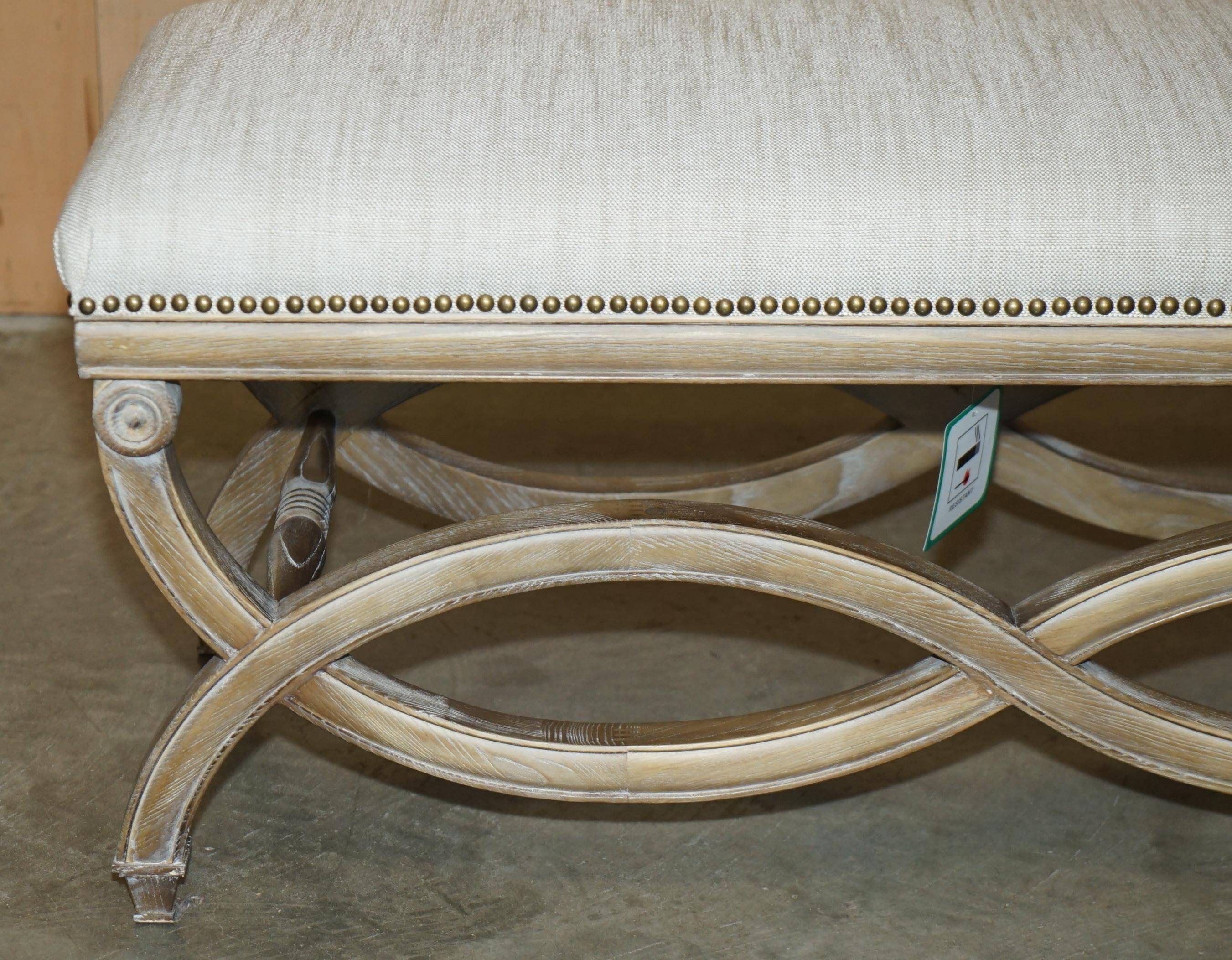 Regency style banquette - Dressing table or double piano stool