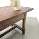 Authentic French farmhouse table from 1890 in solid oak with two drawers.