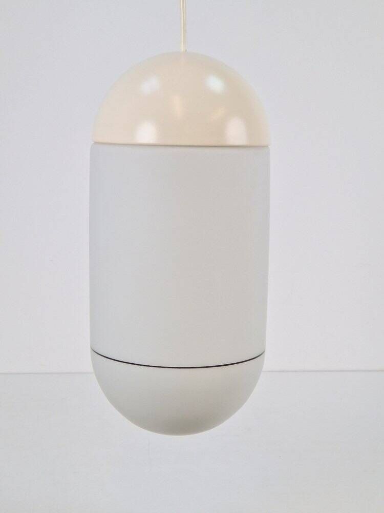 Vintage Pill Pendant Lamp in Milk Glass from Peill & Putzler, Germany, 1960s