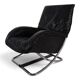 WK Möbel leather lounge chair with ottoman by Robert Haussmann, 1970