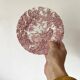 English porcelain dessert plates "the hunter" by Myott