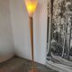 Floral wooden floor lamp