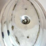 Large gravy boat on its frame, silver metal Cailar Bayard, 19th century