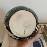 Vintage duck blue pot or vase