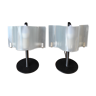 Pair of bedside lamp 1980
