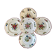 Set of 5 flat plates mismatched Digoin Sarreguemines and Saint-Amand 60s