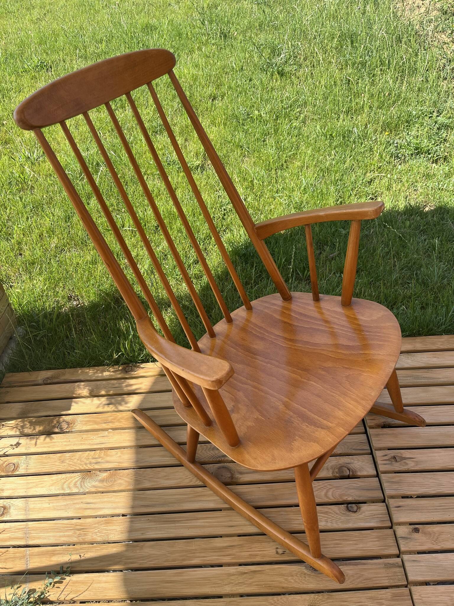Scandinavian rocking chair , Stol Kamnik