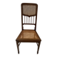 Art Deco bedroom chair in marquetry wood, 20th century.