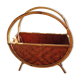 Large vintage rattan/bamboo magazine  rack Italian