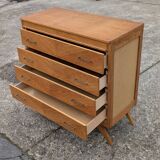 Commode vintage 1960 pied compas