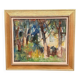 Swedish Oil on Canvas – “Neighbor’s House” by Pia Hesselmark‑Campbell