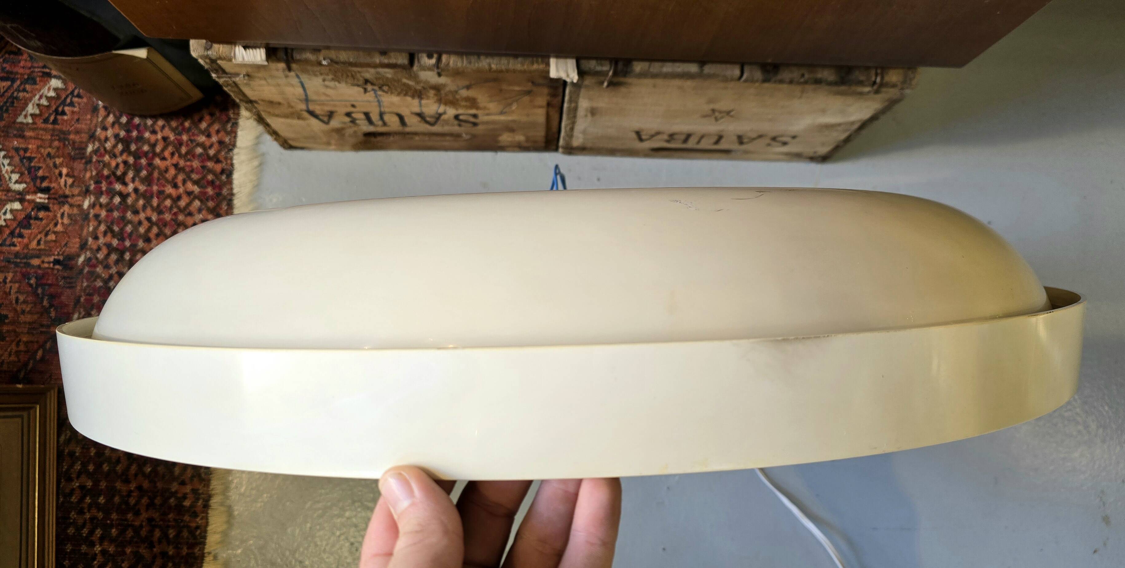 Vintage bathroom mirror allibert a41 backlit space age 1970
