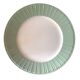 Lot de 3 assiettes plates Villeroy & Boch – vert amande & blanc
