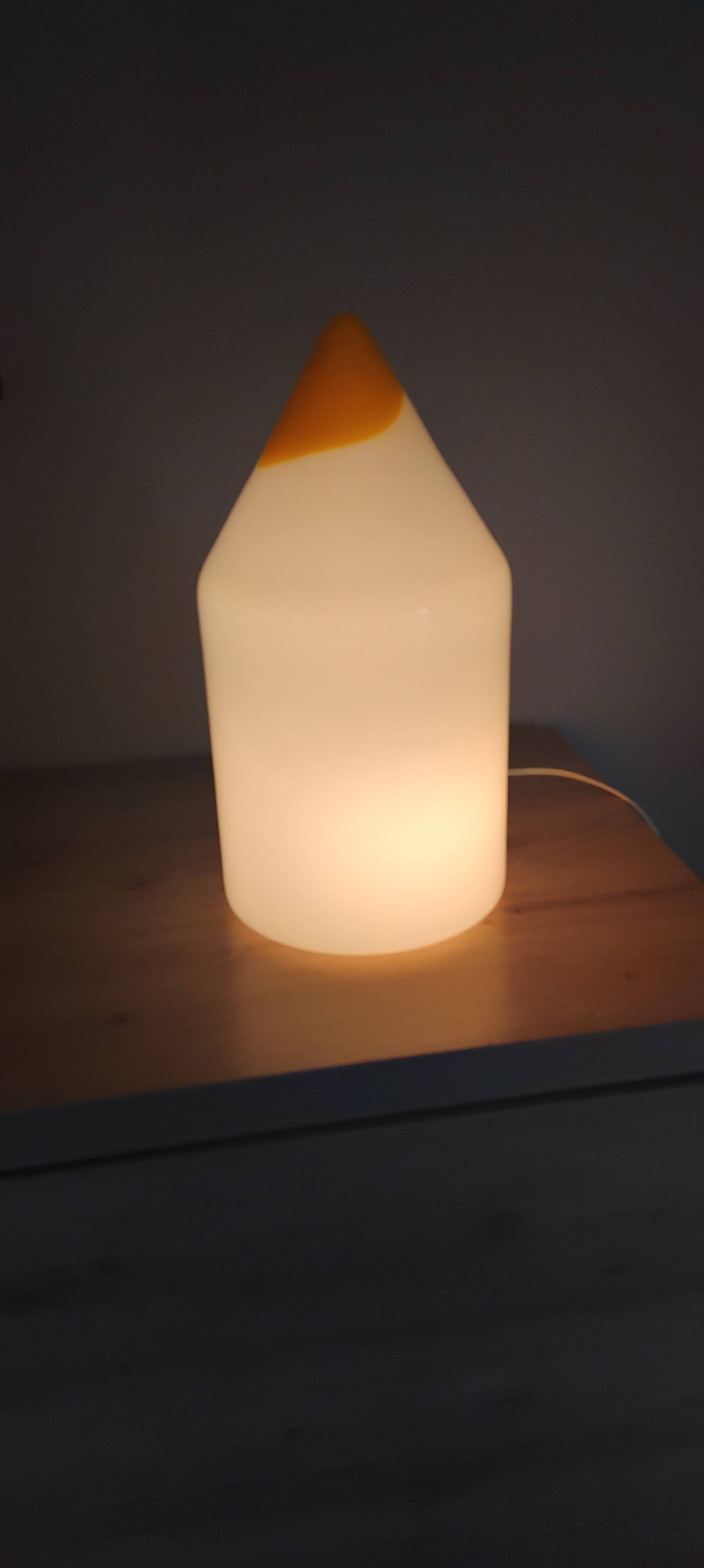 Lampe crayon murano vetri année 60 vintage