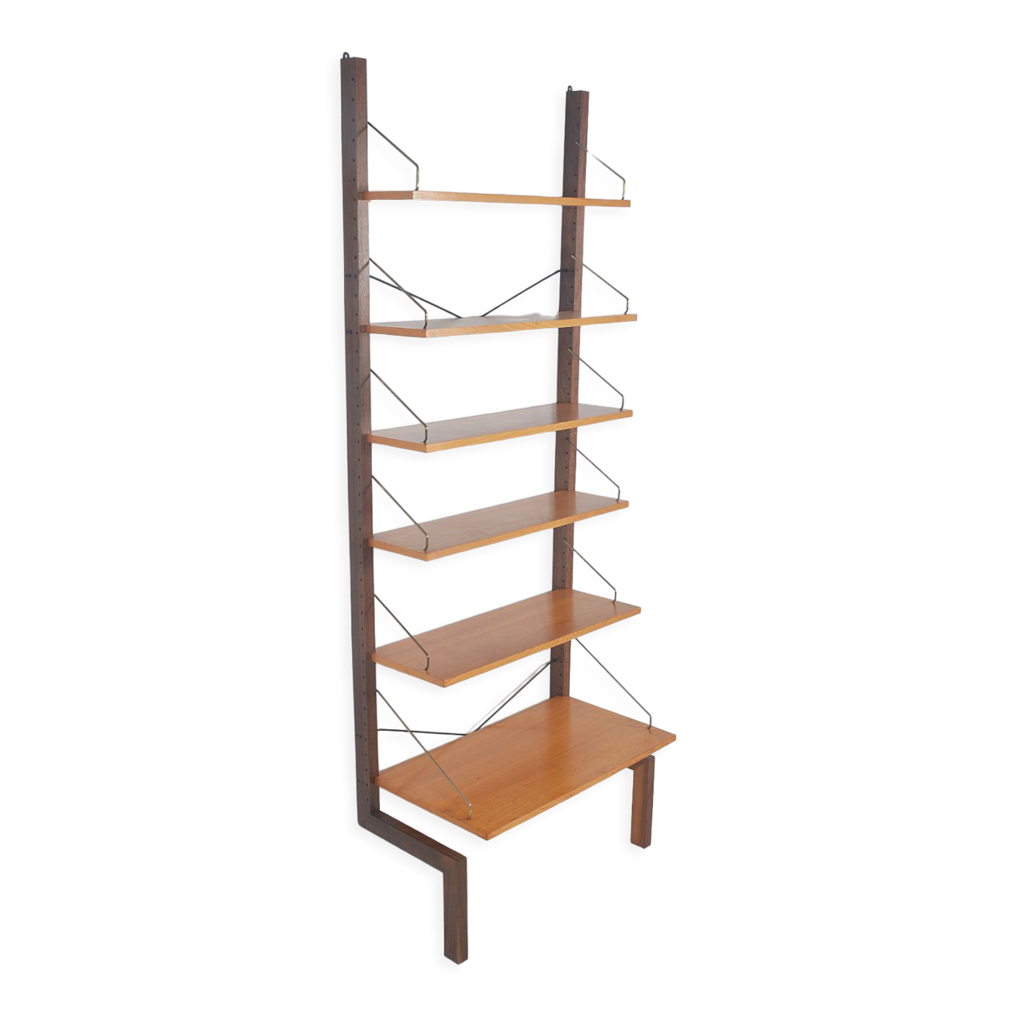 Rare Danish wall rack designed by Cadovius, 1960s