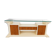 Vintage lacquer and burl wood credenza, 1980s