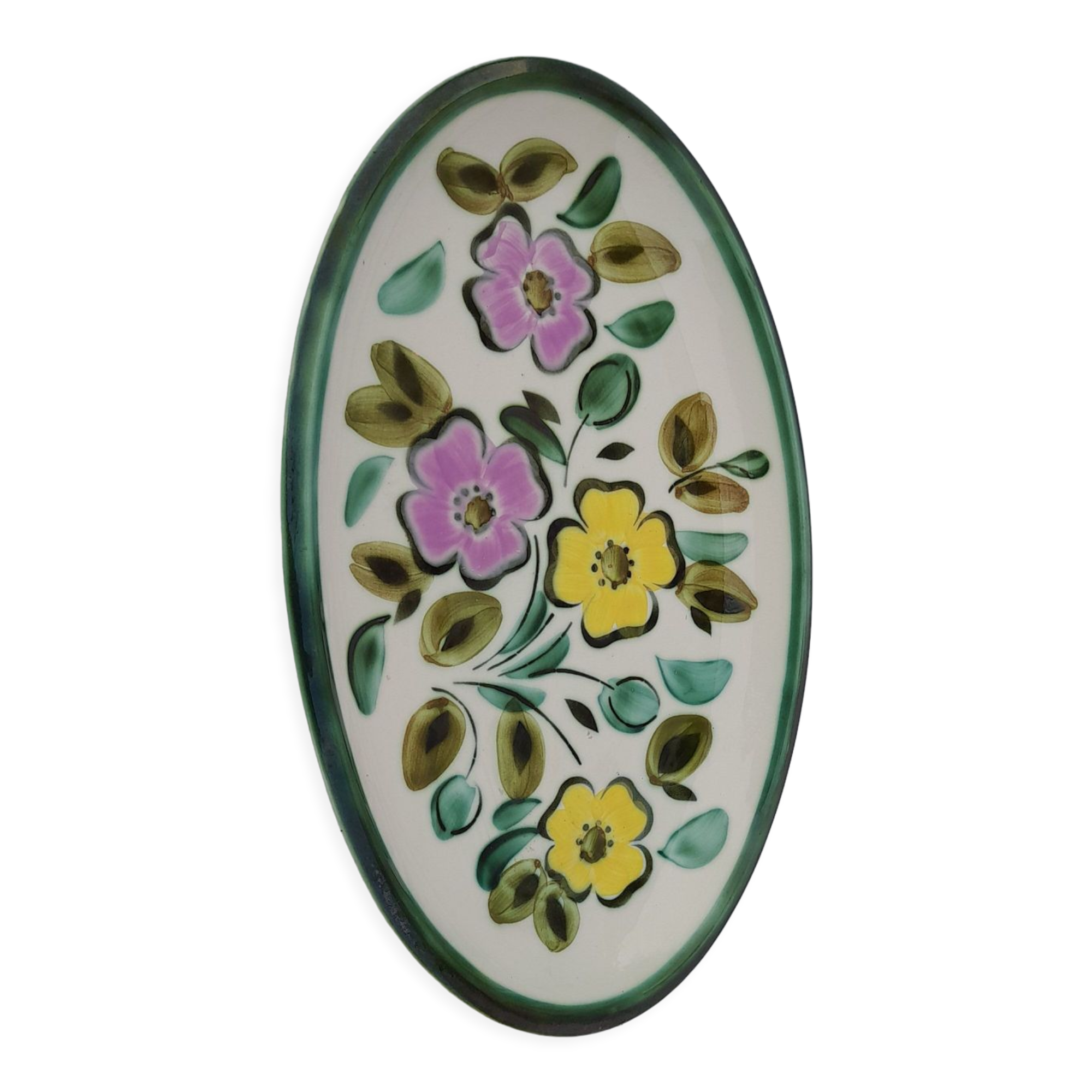 Oval earthenware dish Boch Belgium in the mood L 36 cm