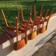 Lot de trois chaises vintages années 1950