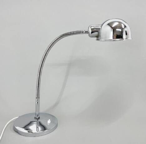 1960's Chrome Adjustable Table Lamp, Italy