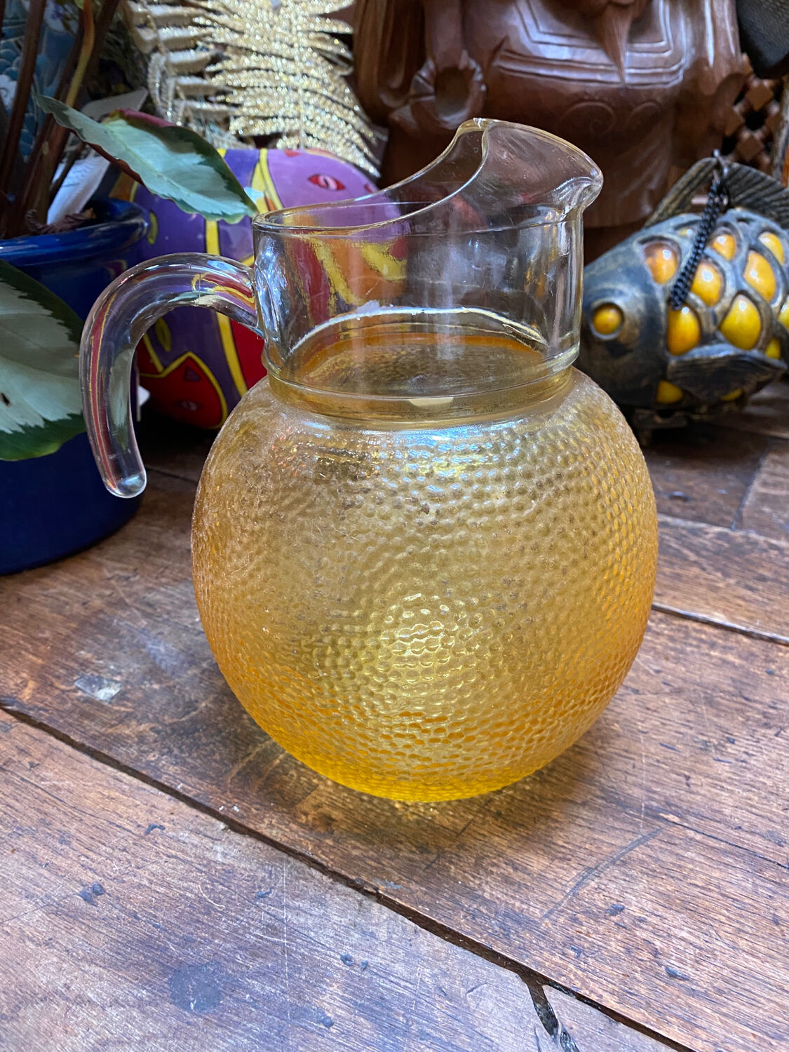 Vintage Orangina style pitcher