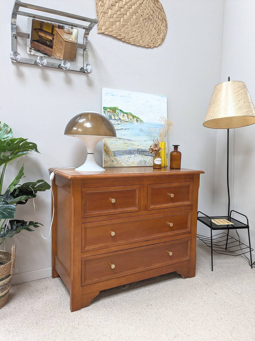 Commode en bois, années 80
