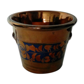 Cache pot en faience de jersey