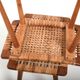 Pair of 1950s Danish Teak Oak and Cane Stools