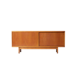 Unique mid century ULUV oak sideboard, Czechoslovakia, 1960s