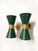 Pair of Italian diabolo wall lights, design 1950.