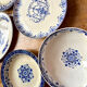 5 large serving plates, French production