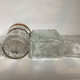Pair of carafe bottles with stoppers