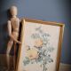 Rose lithograph frame Rosa Sulfura