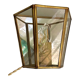 Brass wall lamp, mirror 50s