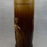 Art Nouveau slip ceramic umbrella stand