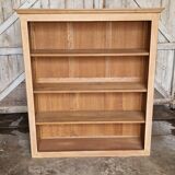 Open bookcase in chene
