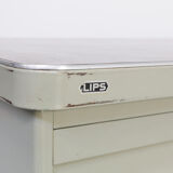 50s metal writing desk with chair for Lips