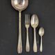 Cutlery set 37 pieces silver metal Art Deco