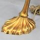 Romantic art-nouveau lamp in glass paste Lucien Gau