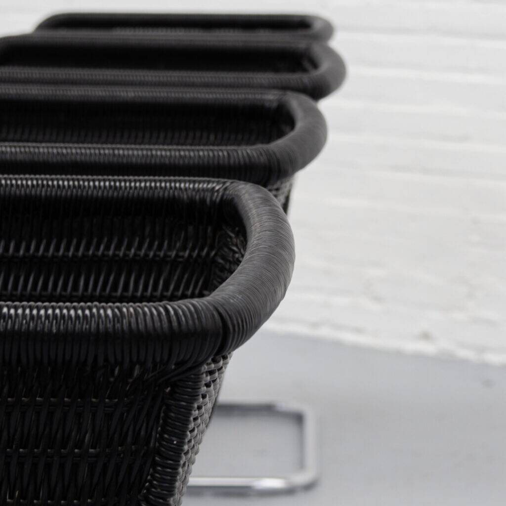 Ensemble de chaises de salle à manger Tecta D44 des années 1980