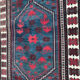 Carpet vintage Turkish Anatolia Yagcibedir done hand 104 X 182 CM