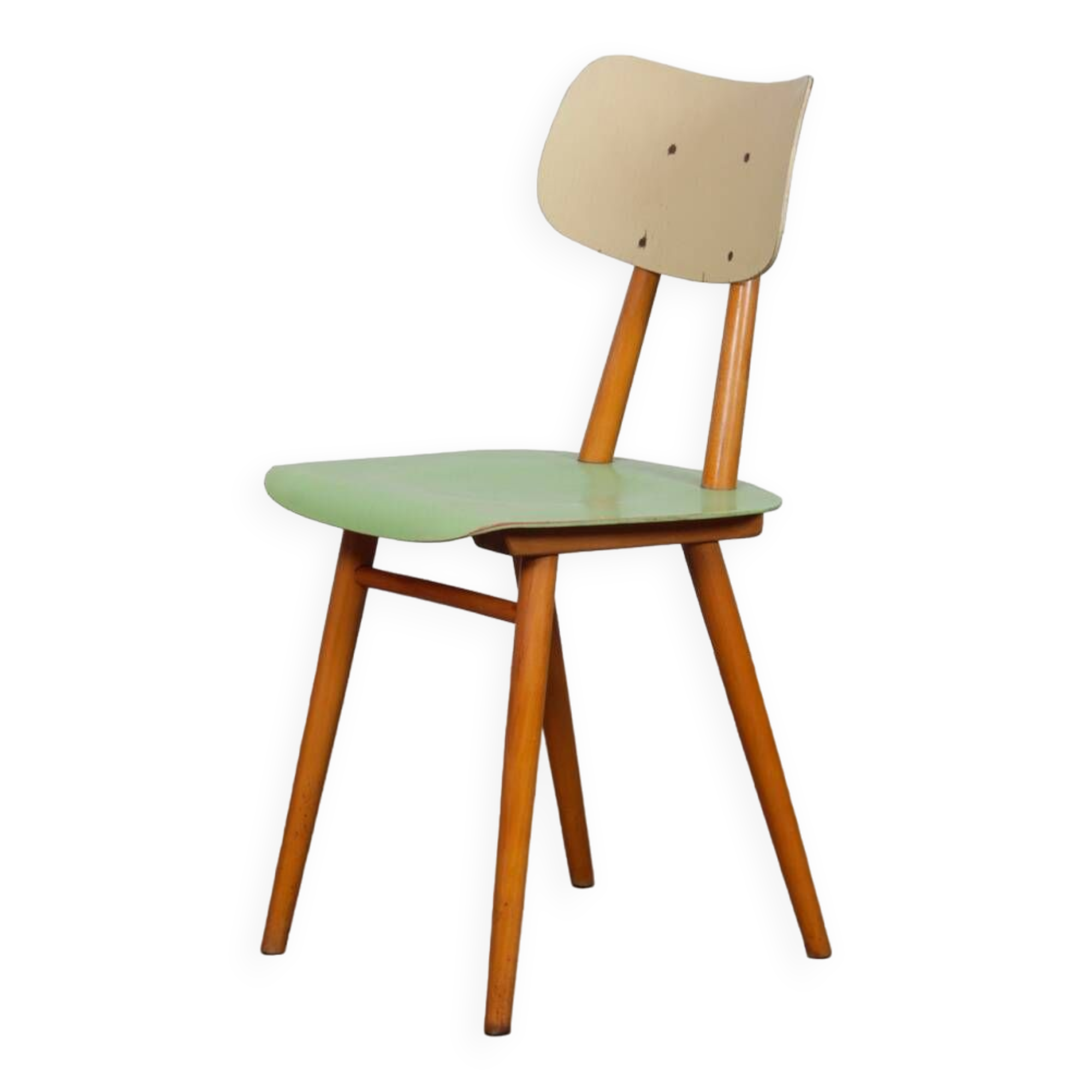 Vintage wooden chair produced by Ton, 1960s